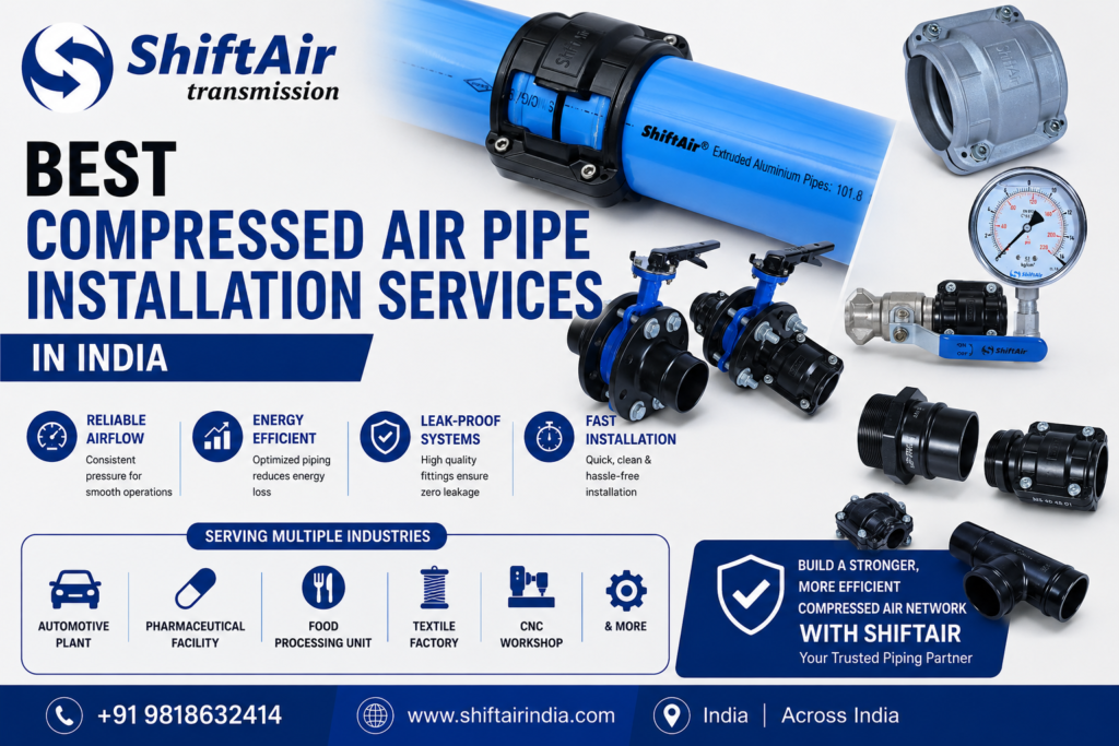 Best Compressed Air Pipe Installation Services Provider in Faridabad & Delhi NCR