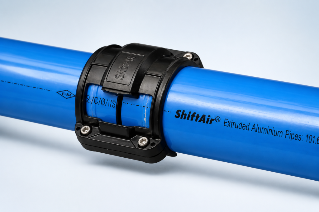 Aluminium Compressed Air Piping Systems in India | Manufacturer & Contractor